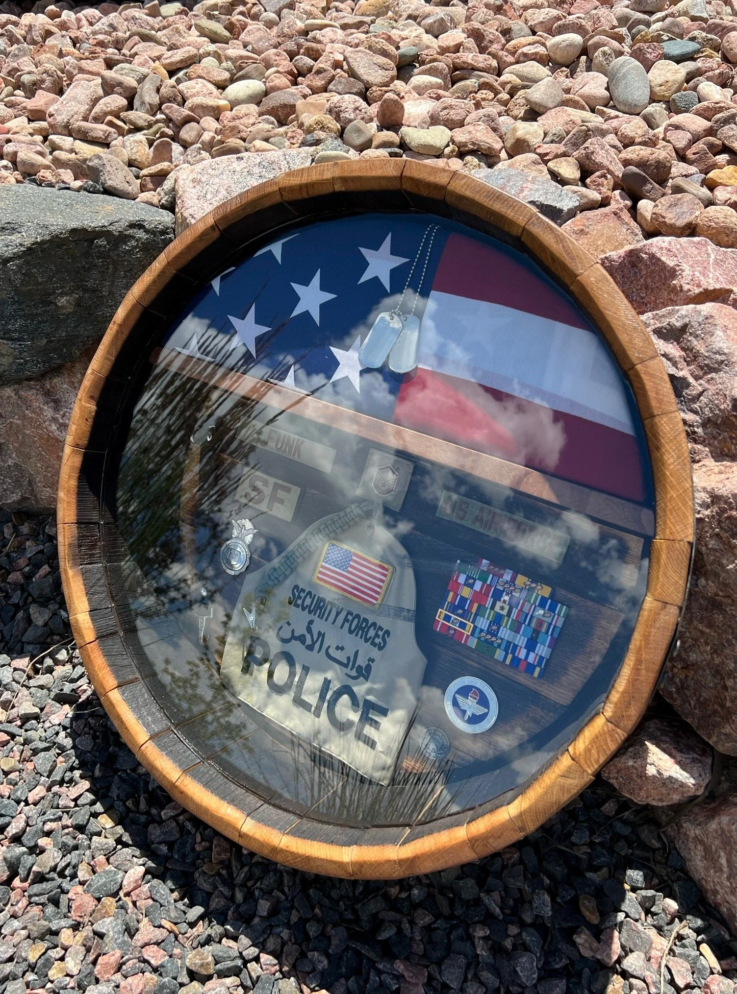 US Air Force (USAF) Senior NCO Shadow Box – Handcrafted Military